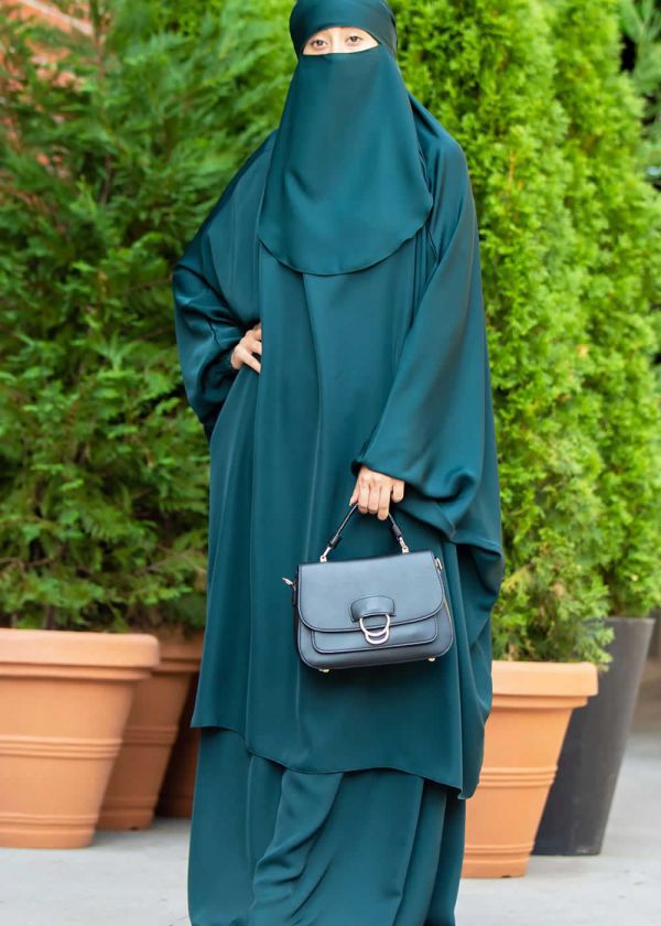 MAHASEN JILBAB SET IN TEAL GREEN