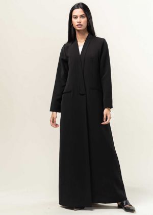 REGULAR BLACK TUXEDO ABAYA